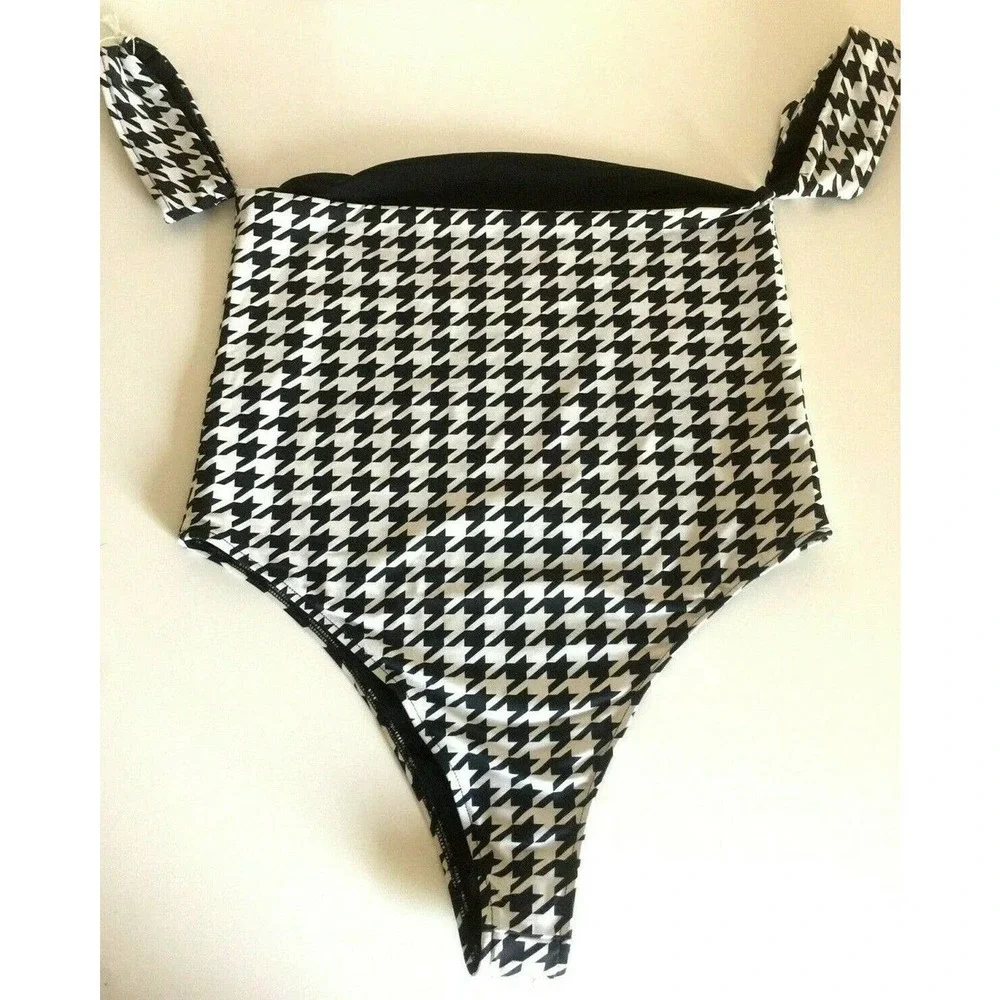 Frankies Bikinis Every Woman Swimsuit Houndstooth